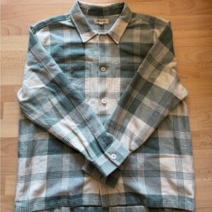 Madewell Men's Green Flannel Shirt XL